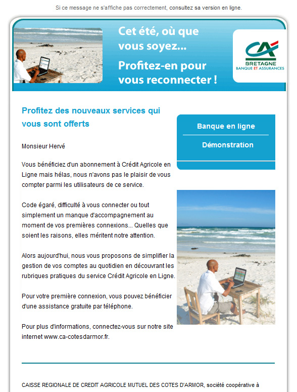 exemple cv credit agricole