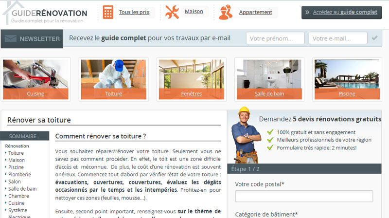 Guide Renovation : Guides et devis