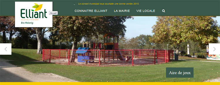 Refonte du site de la mairie d'Elliant